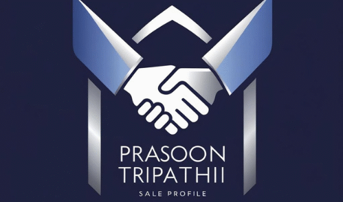 sleek wordmark logo for prasoon tripathi