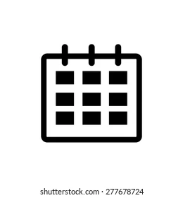 small calendar symbol icon vector 260nw 277678724